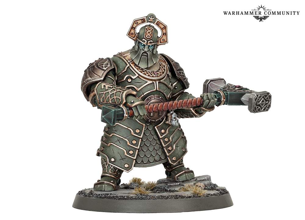 Gholem of Gazul miniature from the Khazalite Holds, an all-new duardin faction for Age of Sigmar