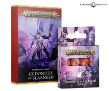 Hedonites of Slaanesh Warscroll Cards & Dice